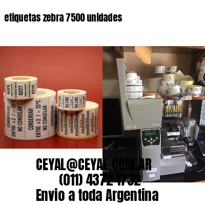 etiquetas zebra 7500 unidades