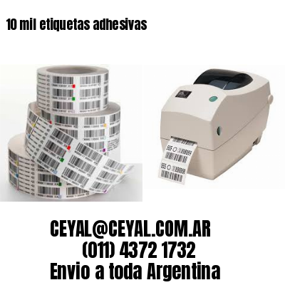 10 mil etiquetas adhesivas