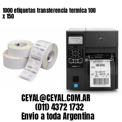1000 etiquetas transferencia termica 100 x 150