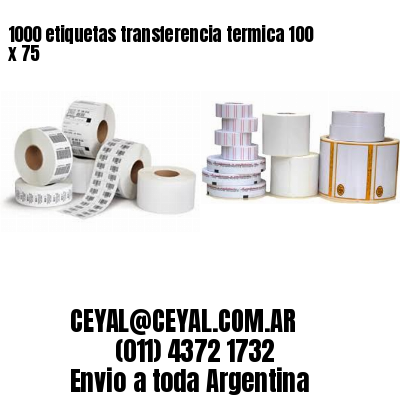 1000 etiquetas transferencia termica 100 x 75
