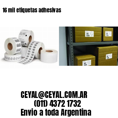 16 mil etiquetas adhesivas