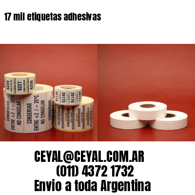 17 mil etiquetas adhesivas