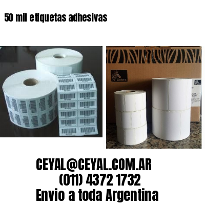 50 mil etiquetas adhesivas