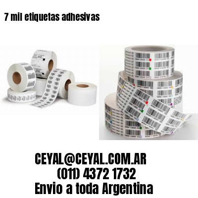 7 mil etiquetas adhesivas