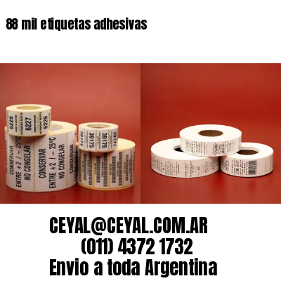 88 mil etiquetas adhesivas