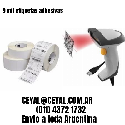 9 mil etiquetas adhesivas
