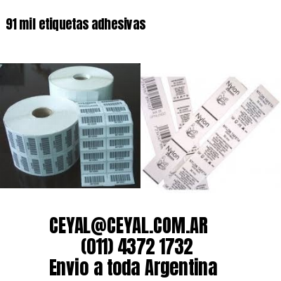 91 mil etiquetas adhesivas