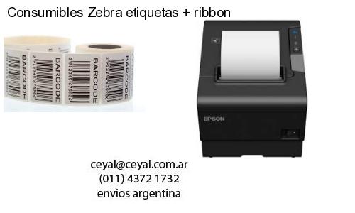 Consumibles Zebra etiquetas   ribbon