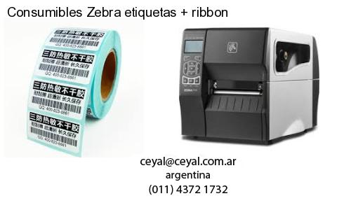 Consumibles Zebra etiquetas   ribbon