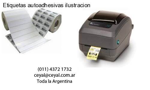 Etiquetas autoadhesivas ilustracion