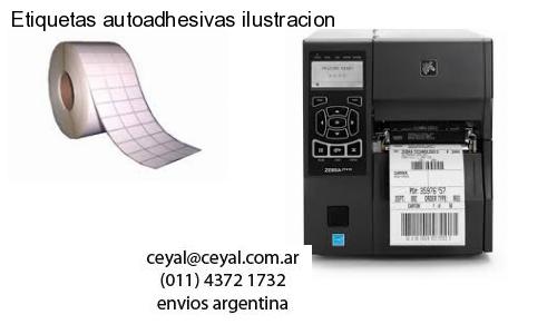 Etiquetas autoadhesivas ilustracion