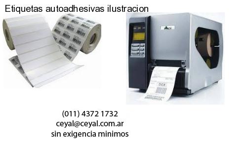 Etiquetas autoadhesivas ilustracion