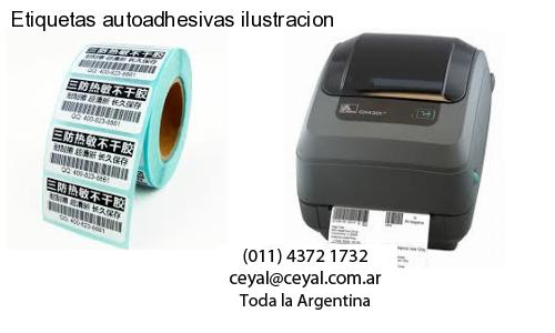 Etiquetas autoadhesivas ilustracion