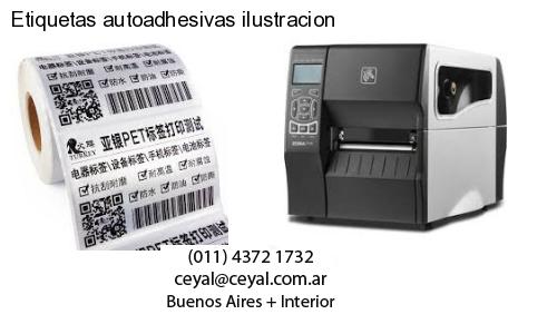 Etiquetas autoadhesivas ilustracion