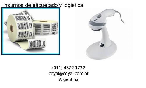 Insumos de etiquetado y logistica