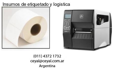 Insumos de etiquetado y logistica