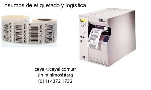 Insumos de etiquetado y logistica