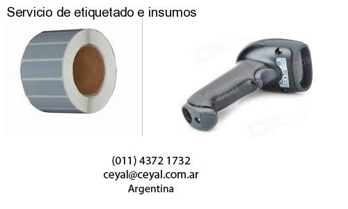 Servicio de etiquetado e insumos