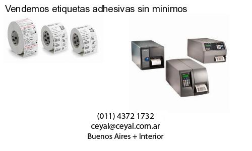 Vendemos etiquetas adhesivas sin minimos