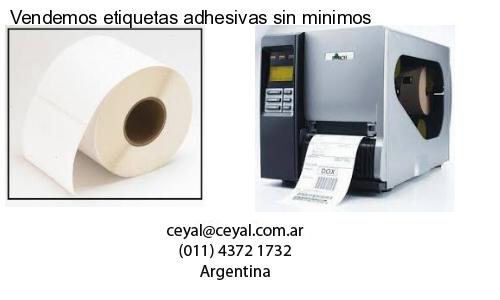 Vendemos etiquetas adhesivas sin minimos