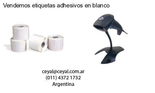 Vendemos etiquetas adhesivos en blanco