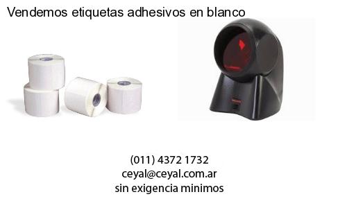 Vendemos etiquetas adhesivos en blanco