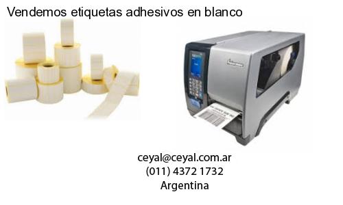 Vendemos etiquetas adhesivos en blanco