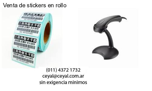 Venta de stickers en rollo