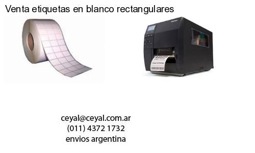 Venta etiquetas en blanco rectangulares