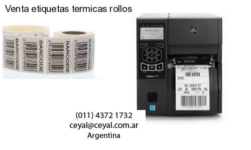 Venta etiquetas termicas rollos