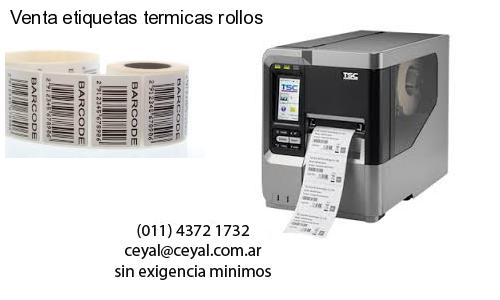 Venta etiquetas termicas rollos