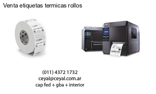 Venta etiquetas termicas rollos