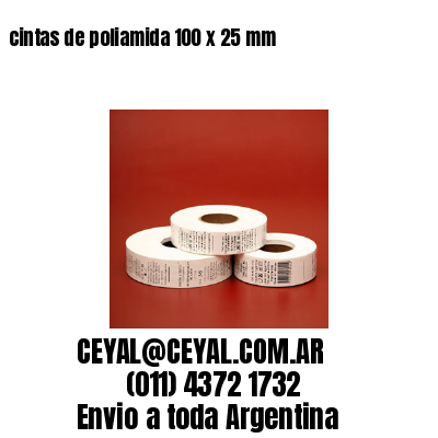 cintas de poliamida 100 x 25 mm