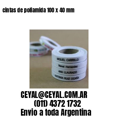 cintas de poliamida 100 x 40 mm