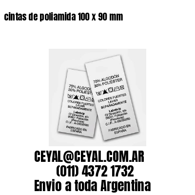 cintas de poliamida 100 x 90 mm