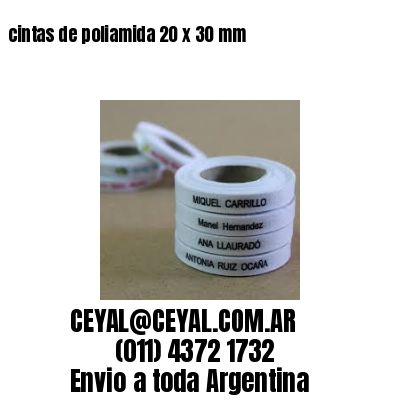 cintas de poliamida 20 x 30 mm