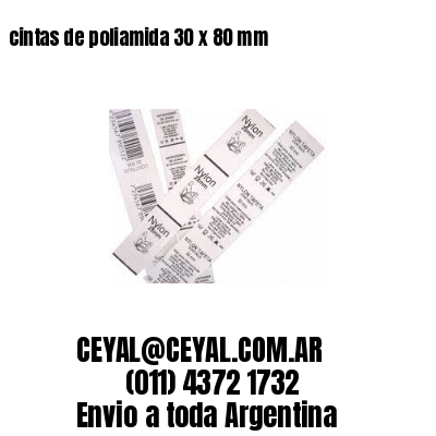 cintas de poliamida 30 x 80 mm