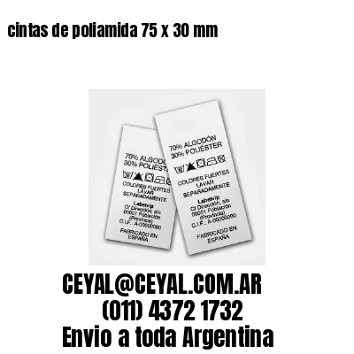 cintas de poliamida 75 x 30 mm