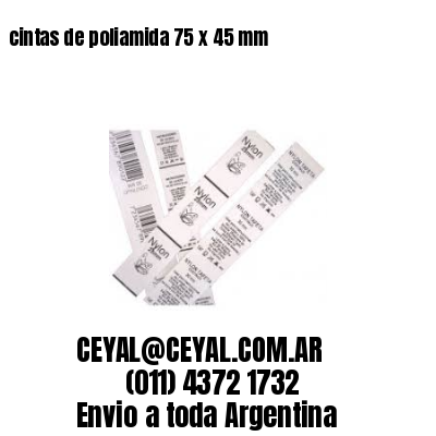 cintas de poliamida 75 x 45 mm