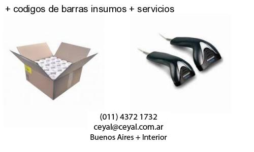   codigos de barras insumos   servicios