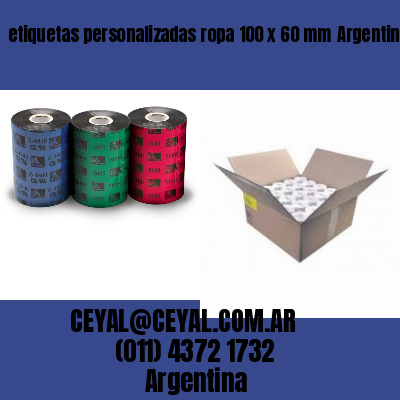 etiquetas personalizadas ropa 100 x 60 mm	Argentina