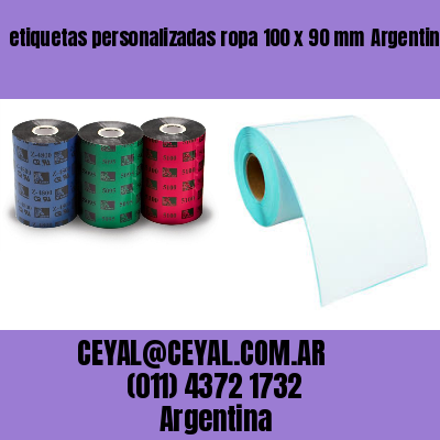 etiquetas personalizadas ropa 100 x 90 mm	Argentina