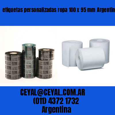 etiquetas personalizadas ropa 100 x 95 mm	Argentina