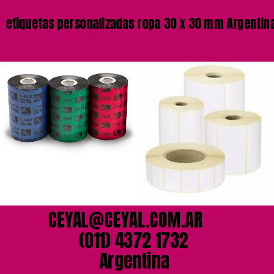 etiquetas personalizadas ropa 30 x 30 mm	Argentina