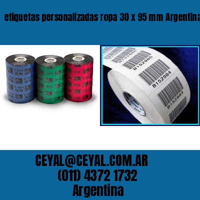 etiquetas personalizadas ropa 30 x 95 mm	Argentina