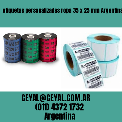 etiquetas personalizadas ropa 35 x 25 mm	Argentina