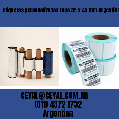 etiquetas personalizadas ropa 35 x 45 mm	Argentina