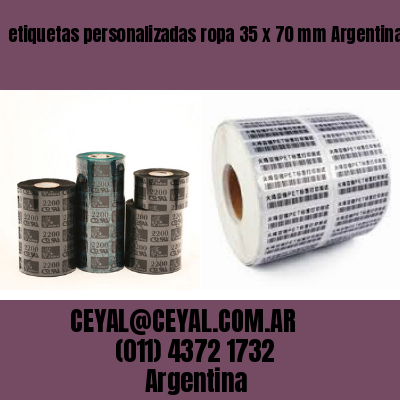 etiquetas personalizadas ropa 35 x 70 mm	Argentina