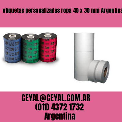 etiquetas personalizadas ropa 40 x 30 mm	Argentina