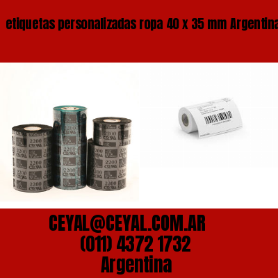 etiquetas personalizadas ropa 40 x 35 mm	Argentina